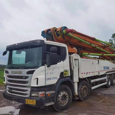 33T Używana pompa do betonu, 37-metrowa ciężarówka z pompą cementową ZLJ5293THB125-37