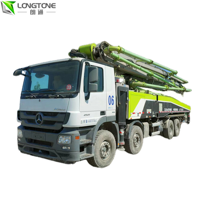 ZOOMLION Używana pompa do betonu montowana na przyczepie 56m 180M3 / H z układem hydraulicznym