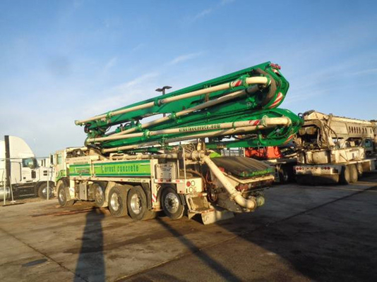 Używana pompa do betonu Yellow Truck o odległości 24-36 m i ciśnieniu 6-6,6 MPa